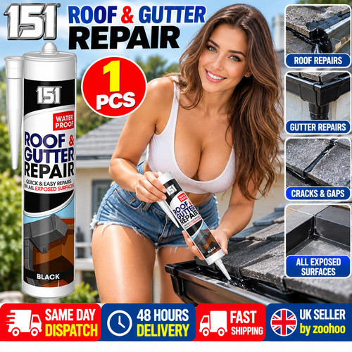 151 black roof gutter repair - 151, &