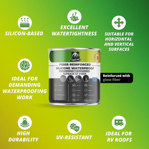 Waterproof grey roof sealant - grey,