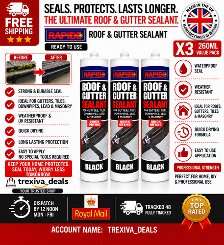 Black roof gutter - x, &